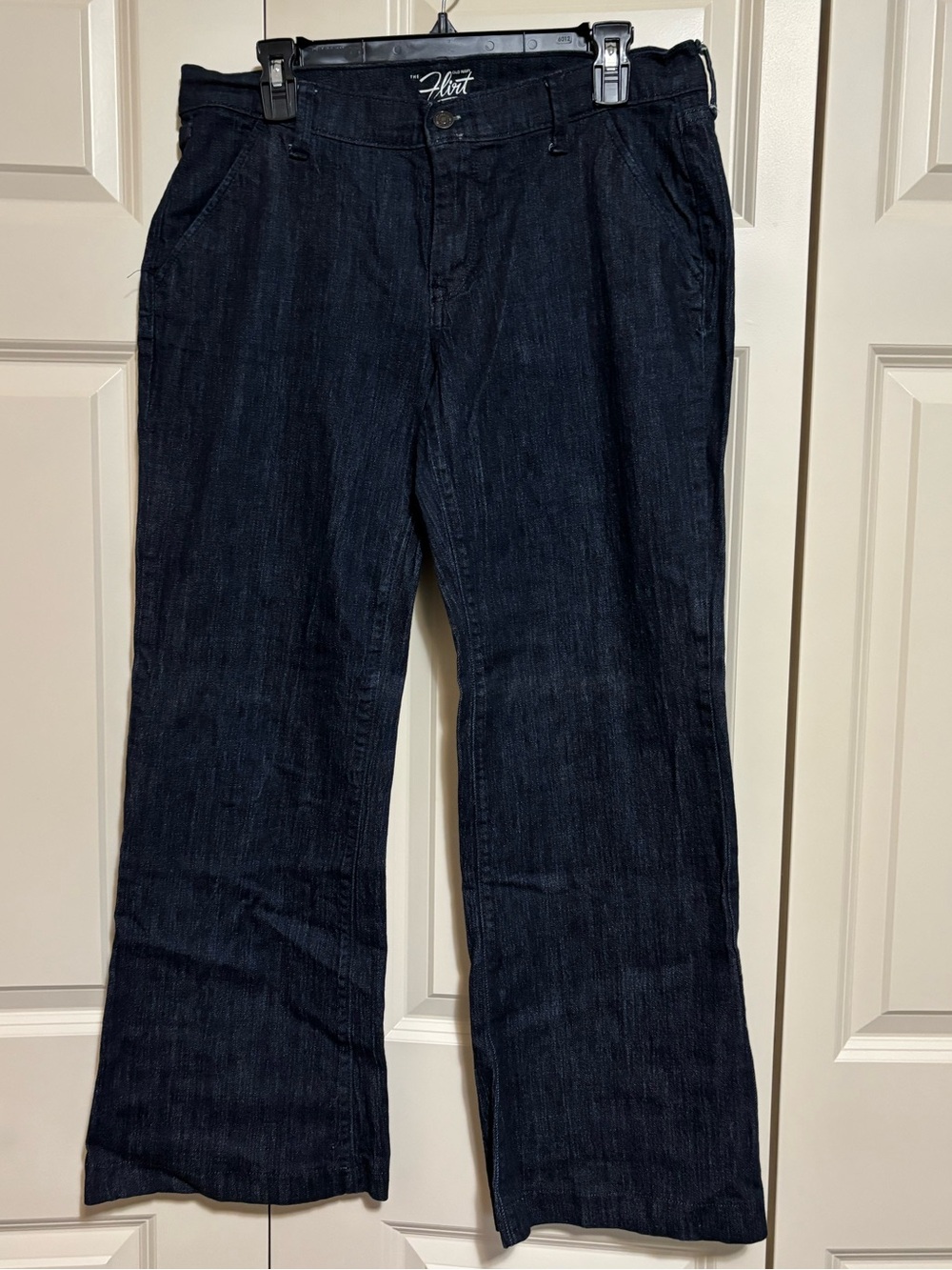 Old Navy The Flirt Women's Dark Indigo Wide-Leg Flare Jeans